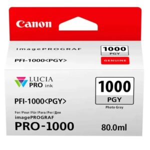Cartucho Original CANON PFI-1000 Gris Foto – 0553C001 [ML-80]