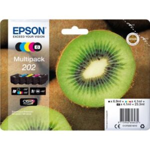 Pack Cartucho Original EPSON 202 BK+C+M+Y – C13T02E74020 [ML-6.9][PAG-300]