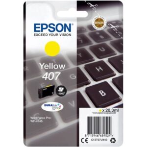 Cartucho Original EPSON 407 Amarillo – C13T07U440 [ML-20.3][PAG-1900]