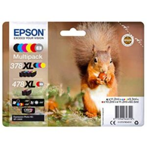 Cartucho Original EPSON 478XL/378XL BK+C+M+Y – C13T379D4010 [ML-10.3][PAG-830]