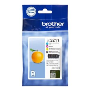 Pack 4 Cartucho Original BROTHER LC3211 BK+C+M+Y – LC3211VAL [PAG-200]