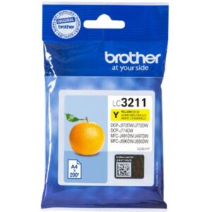 Cartucho Original BROTHER LC3211 Amarillo – LC3211Y [ML-3][PAG-200]