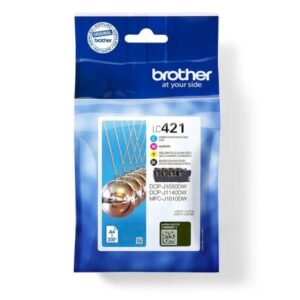 Pack Cartucho Original BROTHER LC421 BK+C+M+Y – LC421VAL [PAG-200]