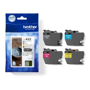Pack Cartuchos Originales BROTHER LC422 BK+C+M+Y – LC422VAL [PAG-550]