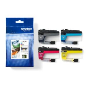Pack 4 Cartuchos Originales BROTHER LC426 BK+C+M+Y – LC426VAL [PAG-4500]