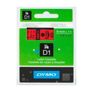 Cinta Original DYMO S0720720 Negro sobre Rojo 9mm x 7m – S0720720